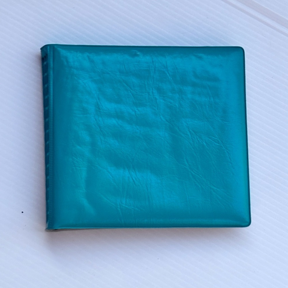 Vintage Teal Photo Album Small Pocket Vinyl